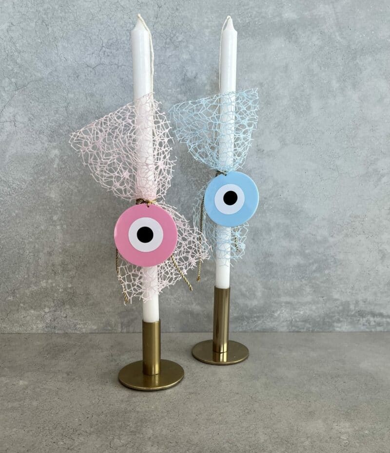 Evil Eye Acrylic Disc Candle